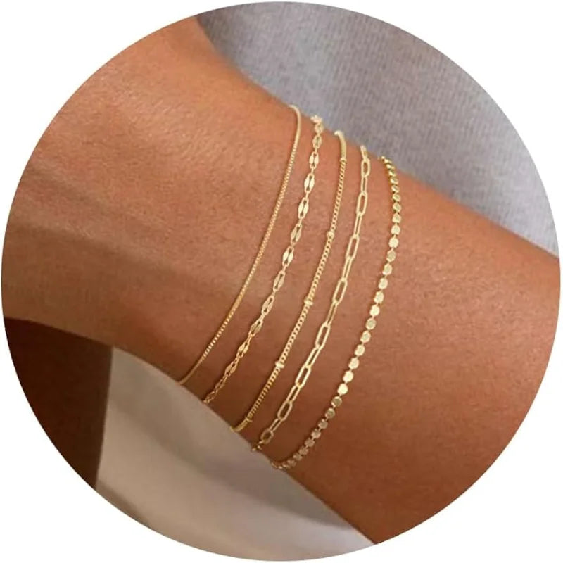 14k Gold Stackable Bracelets