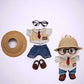 Labubu Doll Clothes Set, Purely Handmade, Literary, Gentle, Doll Clothes,Shirt,Vest,Leather Shoes,Glasses,Exquisite,High Quality