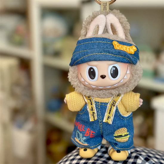 Labubu Dolls Clothing First and Second Generation Craftsman Workwear Cute Bees Soft and Fashionable Fabric Summer Style