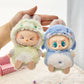 Cute Cartoon Green Dinosaur Outfit for Labubu Plush Clothes Fashion Shark Macaron Korea Style Clothes for Labbubu Accessories