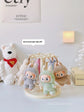 Labubu Pendant Display Box Rotating Transparent Labubu Doll Handmade Blind Box Storage Display Stand Decorative Ornament Gifts